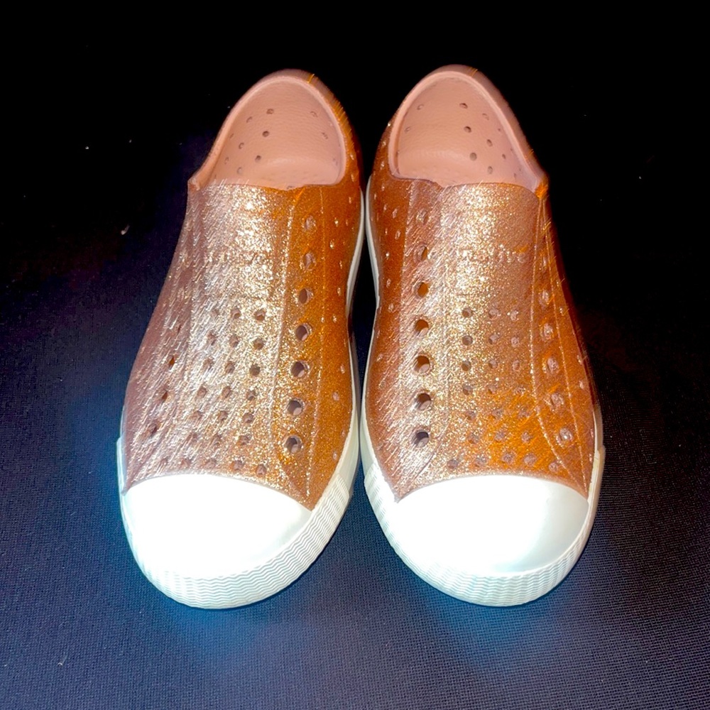 Native Shoes Jefferson style Gold Glitter size C12